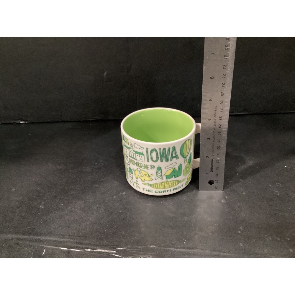 Starbucks 2018 Ceramic Iowa "Been There Series" 14 oz Coffee Mug